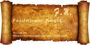 Feichtinger Margit névjegykártya